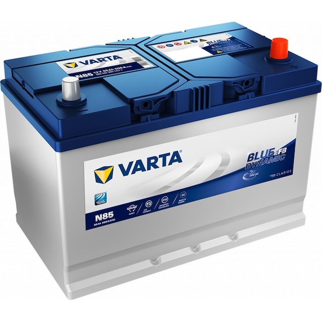 VARTA Blue Dynamic EFB Batteri 12V 85AH 800CCA (306x173x225mm) +høyre N85