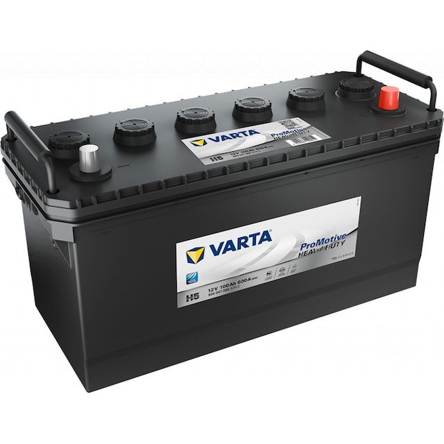 VARTA Promotive HD Batteri 12V 100AH 600CCA (413x175x200/220mm) +høyre H5