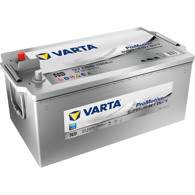 VARTA Promotive SHD Batteri 12V 225AH 1150CCA (518x276x210/242mm) +venstre N9