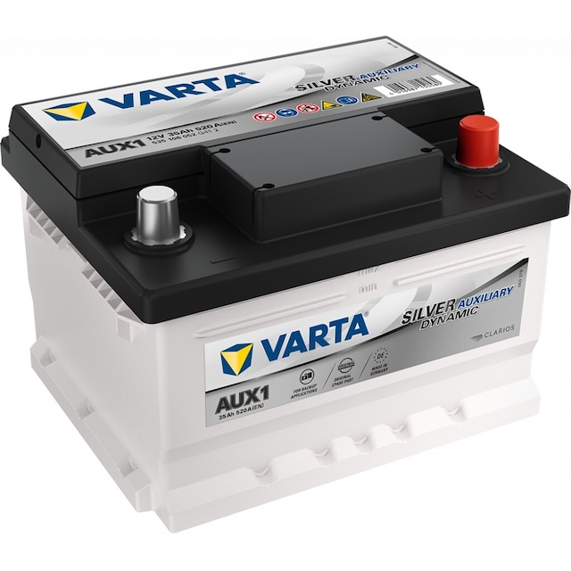 VARTA Silver Dynamic AUX Batteri 12V 35AH 540EN (212x175x140mm) +høyre AUX1