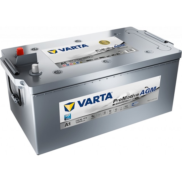 VARTA Promotive AGM Batteri 12V 210AH 1200CCA EN (518x276x242mm) +venstre A1
