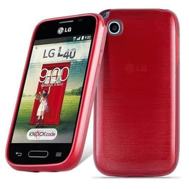 LG L40 silikondeksel cover (rød)