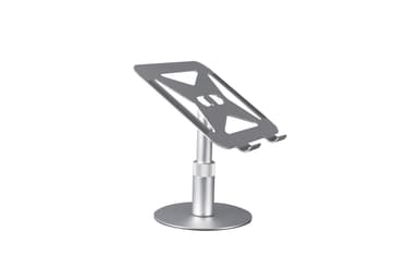 NÖRDIC Roterende laptopstativ i aluminium, justerbar høyde Ergonomisk datamaskinstativ med 360 roterende,