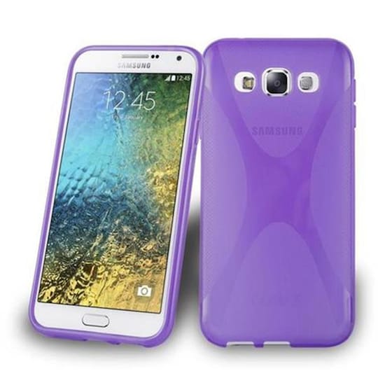 Samsung Galaxy E5 Deksel Case Cover (lilla)