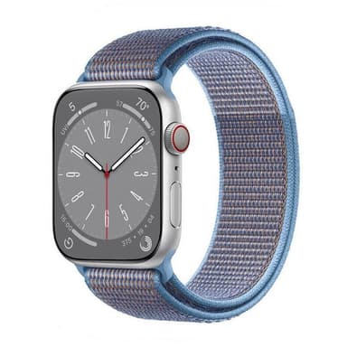 Nylon klokkerem Apple Watch 9 (45mm) - Cerulean