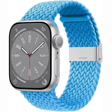 Flettet klokkerem Apple Watch 9 (45mm) - Skyblue