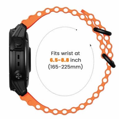 Ocean klokkereim Garmin D2 Charlie - Oransje