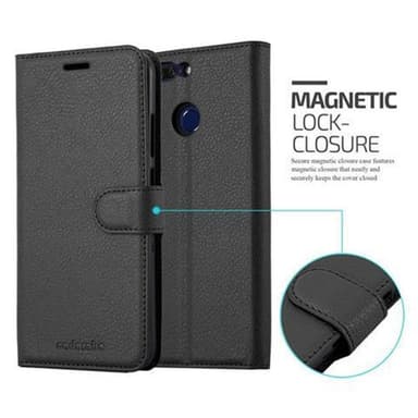 Honor 8 PRO lommebokdeksel etui (svart)