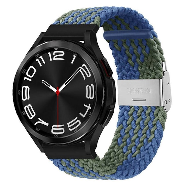 Flettet elastisk armbånd Samsung Galaxy Watch 6 Classic (43mm) - blå