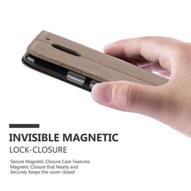 Motorola MOTO E3 lommebokdeksel case (brun)