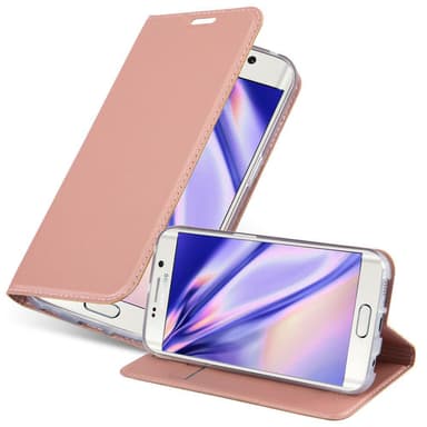 Samsung Galaxy S6 EDGE lommebokdeksel etui (rosa)