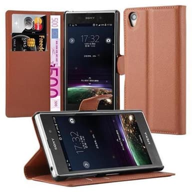 Sony Xperia Z1 lommebokdeksel etui (brun)