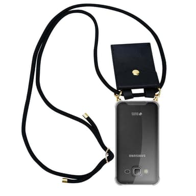Samsung Galaxy J3 2016 Deksel med Halskjede (svart)