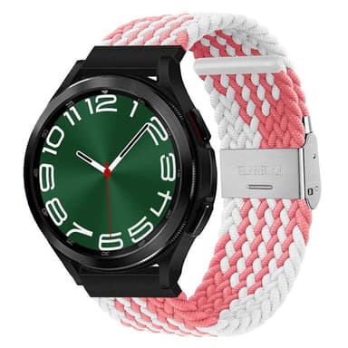 Flettet elastisk armbånd Samsung Galaxy Watch 6 Classic (47mm) - pink