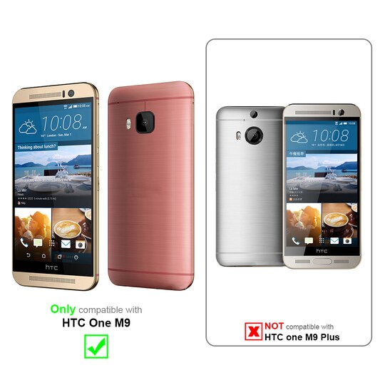 HTC ONE M9 lommebokdeksel etui (rosa)