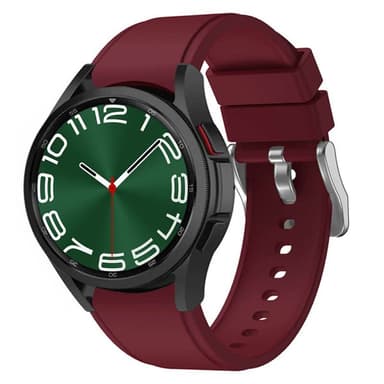 Silikon armbånd No-Gap Samsung Galaxy Watch 6 Classic (43mm) - Wine