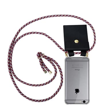 iPhone 6 / 6S Deksel med Halskjede (rød)
