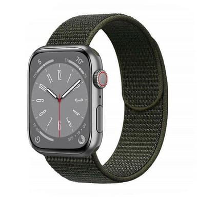 Nylon klokkerem Apple Watch 9 (45mm) - Military Khaki