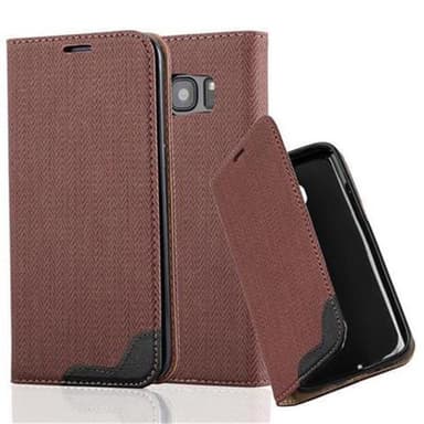 Samsung Galaxy S7 EDGE lommebokdeksel case (brun)