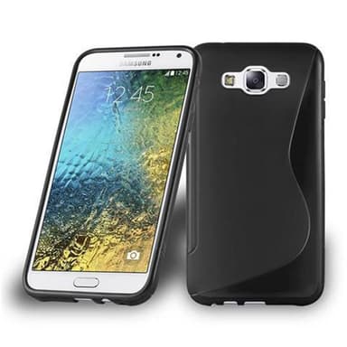 Samsung Galaxy E7 silikondeksel case (svart)