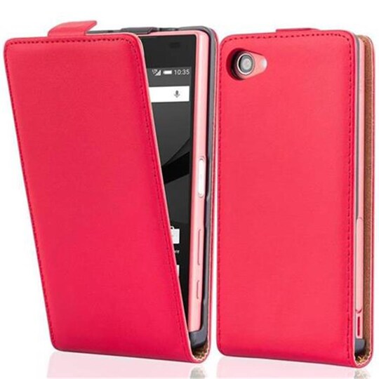 Sony Xperia Z5 COMPACT Deksel Flip Case (rød)