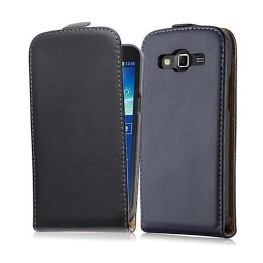 Samsung Galaxy GRAND 2 Deksel Flip Case (svart)