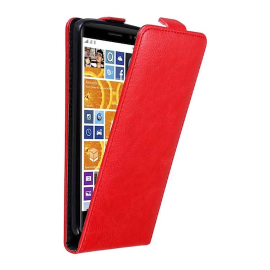 Nokia Lumia 830 deksel flip cover (rød)