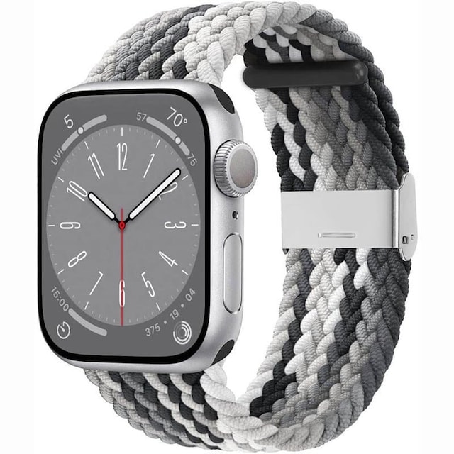 Flettet klokkerem Apple Watch 9 (45mm) - Gradient grey