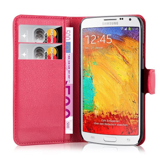 Samsung Galaxy NOTE 3 NEO lommebokdeksel etui (rød)