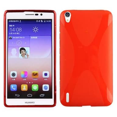 Huawei ASCEND P7 Deksel Case Cover (rød)