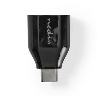 Nedis USB-C™ Adapter | USB 3.2 Gen 1 | USB-C™ Hann | USB-A Hun | 5 Gbps | Rund | Nikkel belagt | Sort | Boks