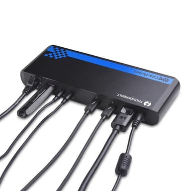 Cable Matters Intel-sertifisert Thunderbolt 3-dokkingstasjon 1 til 9 med 1x DisplayPort, 2x TB3, 1xUSB-C 3.1, 1x GigaLAN, 2xUSB 3.0, 2xAudio