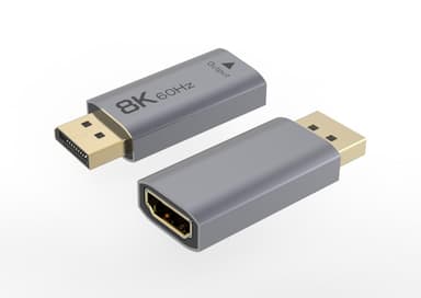 NÖRDIC Aktiv adapter Displayport 1.4 hann til HDMI 8K60Hz hunn