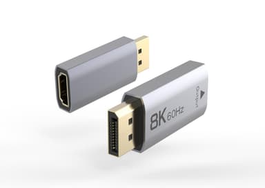 NÖRDIC Aktiv adapter Displayport 1.4 hann til HDMI 8K60Hz hunn