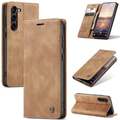 CaseMe Smart Magnet Flipdeksel Samsung Galaxy S23 FE - Brun