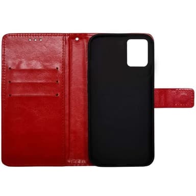 Lommebokdeksel 3-kort Motorola Moto G14 - Rød
