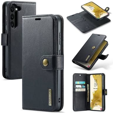 Mobil lommebok DG-Ming 2i1 Samsung Galaxy S23 FE - Svart