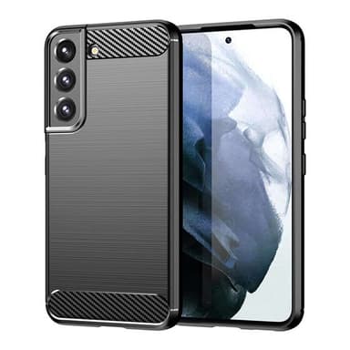 Børstet silikondeksel Samsung Galaxy S23 FE - Sort