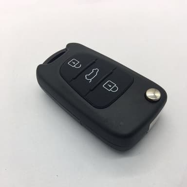 3-knappers sammenleggbart bilnøkkeldeksel til HYUNDAI Kia Sort