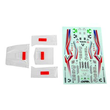 AXI230012 Body Panel Set Clear Capra 1.9 UTB