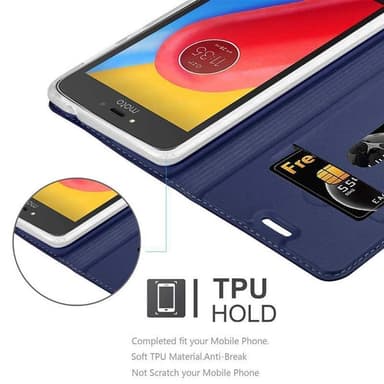Motorola MOTO C lommebokdeksel etui (blå)