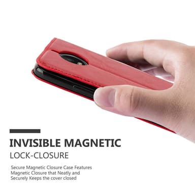 Motorola MOTO G5S PLUS lommebokdeksel case (rød)