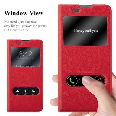 LG K8 2016 lommebokdeksel cover (rød)