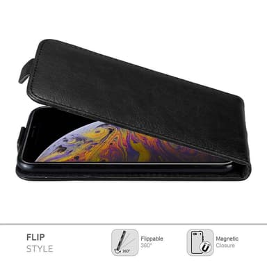 iPhone XS MAX deksel flip cover (svart)