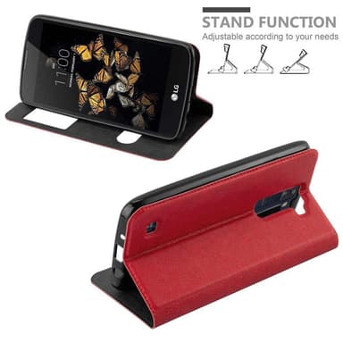 LG K8 2016 lommebokdeksel cover (rød)