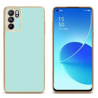 Oppo Reno6 5G silikondeksel case (Grønn)