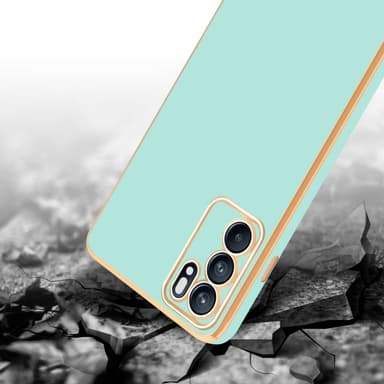 Oppo Reno6 5G silikondeksel case (Grønn)