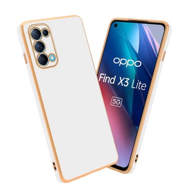 Oppo FIND X3 LITE silikondeksel case (Hvit)