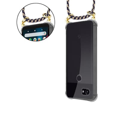 Google PIXEL 2 Deksel med Halskjede (blå)