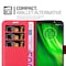 Motorola MOTO E5 / G6 PLAY lommebokdeksel etui (rød)